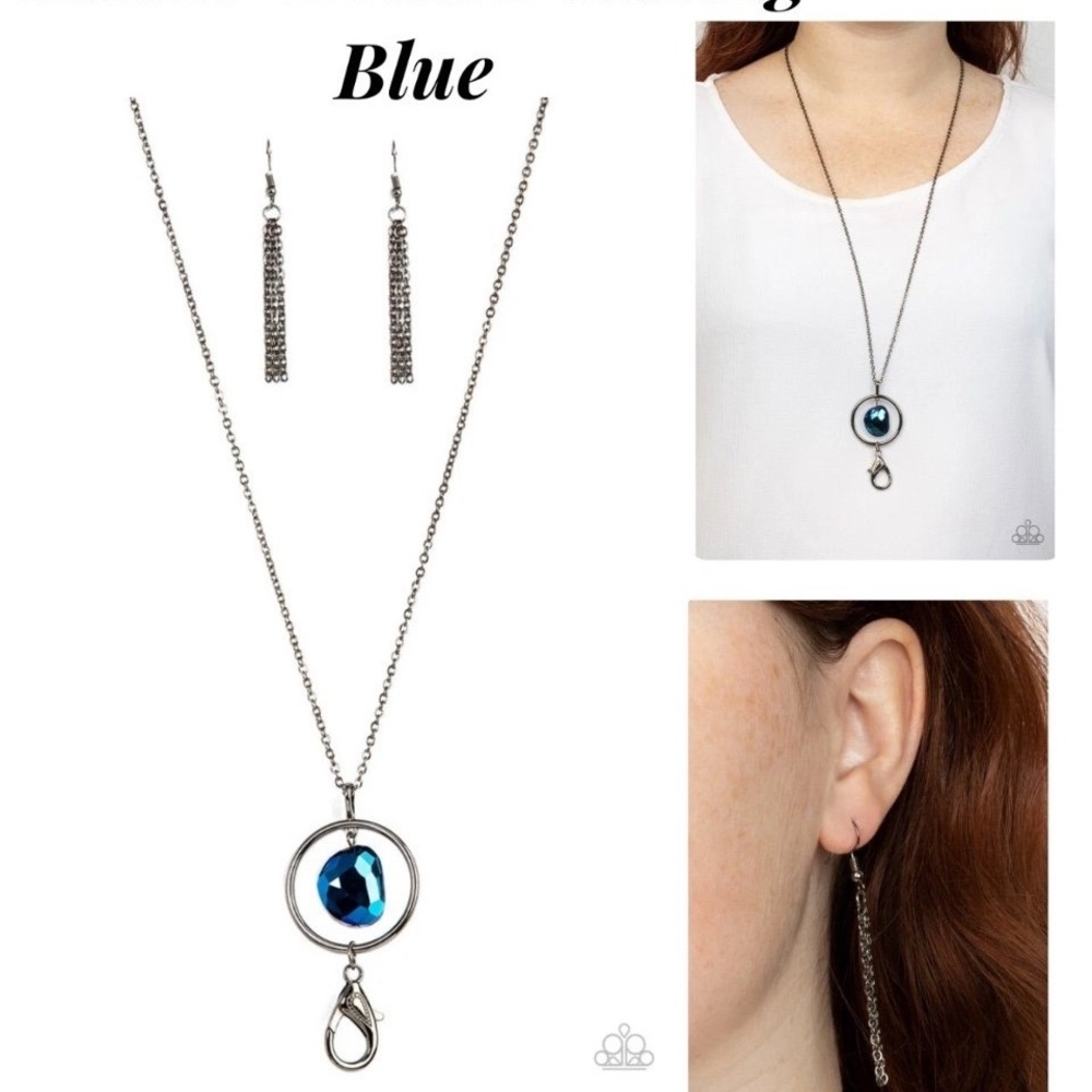 Paparazzi HANDS -DOWN DAZZLING blue lanyard